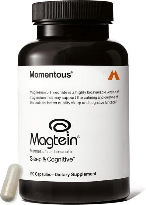 Momentous Magtein Magnesium L-Threonate, Cognitive Health Supplement, 145mg
