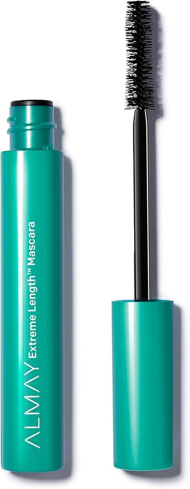 Almay Extreme Length Mascara, Strengthening Anti-Breakage Formula, Hypoallergenic-Fragrance Free, Ophthalmologist Tested for Sensitive Eyes, 020 Black, 0.21 fl oz