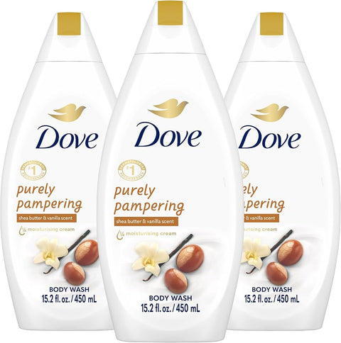 Dove Moisturizing Body Wash, Purely Pampering , 15.2 Fl Oz Ea - Personal Care