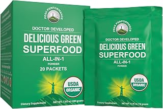 Peak Performance Organic Green Superfood Powder Single Serve Travel Packets
