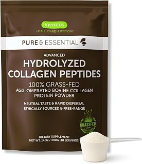 Igennus Advanced Grass Fed Hydrolyzed Bovine Collagen Peptides, 40 Servings