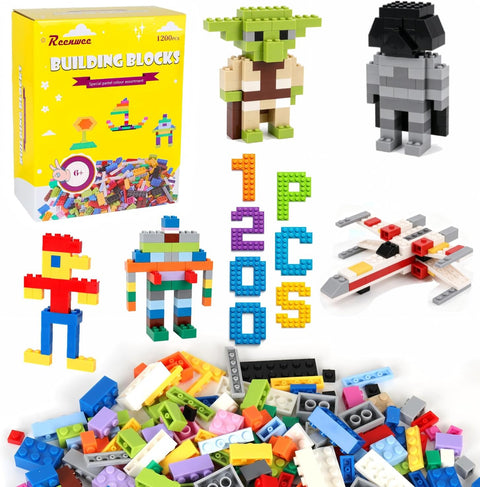 1200 PCS Building Blocks Bulk Set, Classic Building Bricks