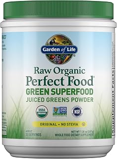 Garden of Life RAW Organic Perfect Food Juiced Greens Powder, 30 Servings