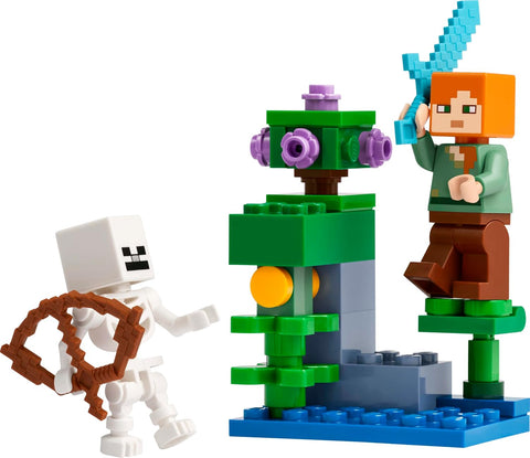 LEGO Minecraft The Lush Cave Fight with Alex and Skeleton Mini Set 30705