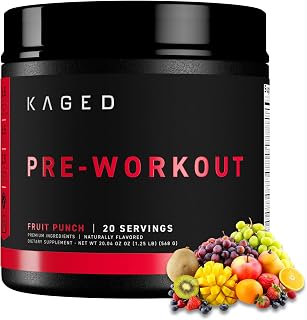 Kaged Original Pre Workout Powder | Fruit Punch | 20 Servings
