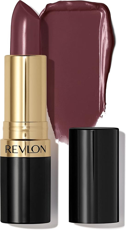 Revlon Super Lustrous Lipstick, Creamy Formula For Soft, Fuller-Looking Lips, Moisturized Feel, 045 Naughty Plum, 0.15 oz