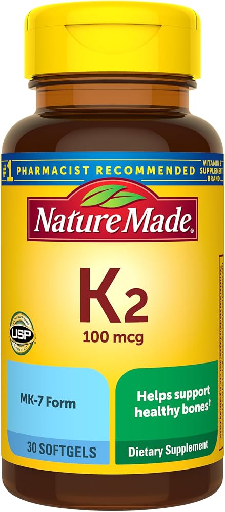 Nature Made Vitamin K2 100 mcg, 30 Softgels - Personal Care