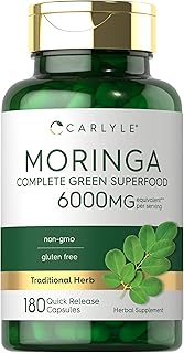 Carlyle Moringa Oleifera Supplement | 180 Capsules