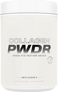 Collagen | Promotes Hair, Skin, Nail, Joint, Bone and Ligament Health | Grass Fed & Pasture Raised | All Natural, Zero Sugar (Unflavored)