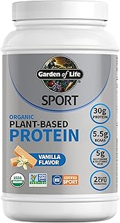 Garden of Life Sport Organic Vegan Protein Powder, Vanilla, 19 Servings