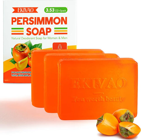 Persimmon Soap for Body Odor Control, Natural Deodorant Body Soap - Personal Care