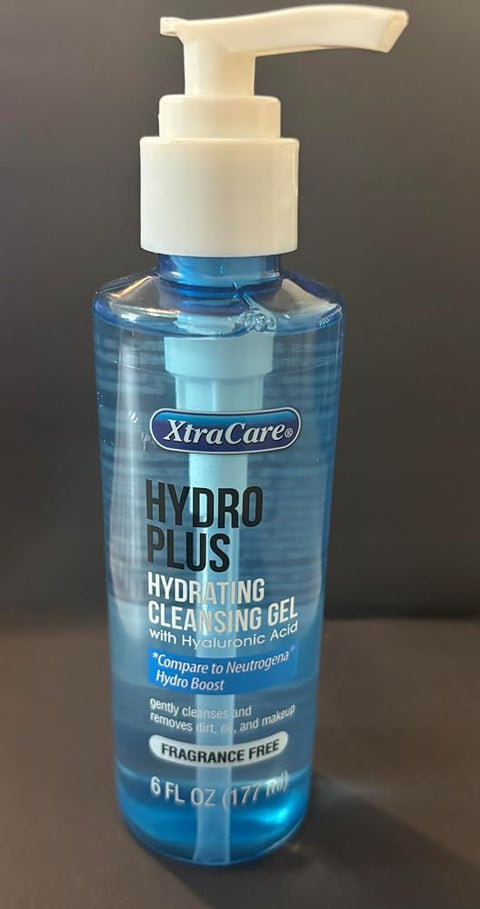 Hydro Plus Hydrating Cleansing Gel with Hyaluronic Acid, 6 fl oz | Hydrating Facial Cleanser for All Skin Types | Non-Drying Gel Cleanser - Personal Care