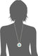 The Sak womens Semi-Precious Irregular Stone Turquoise Pendant Necklace