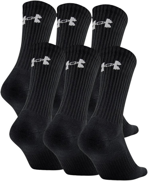 Under Armour Charged Cotton 2.0 Crew Socks 6-Pack
