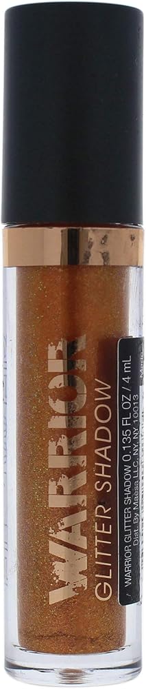 Flower Beauty Warrior Glitter Liquid Eyeshadow, LongLasting HighImpact Shimmer for Eyes, Cruelty Free Makeup, Flame, 0.13 Oz