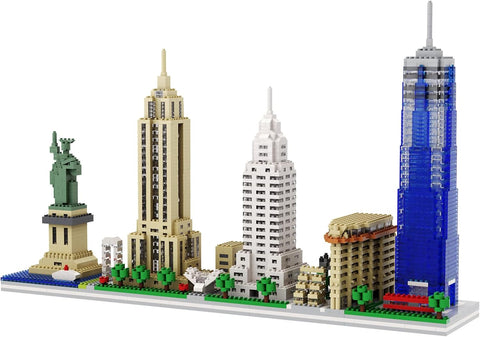dOvOb New York Skyline Micro Blocks Set, Architecture Model for Adults