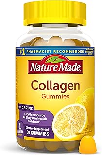 Nature Made Collagen Gummies with Vitamin C and Zinc, 60 Gummies