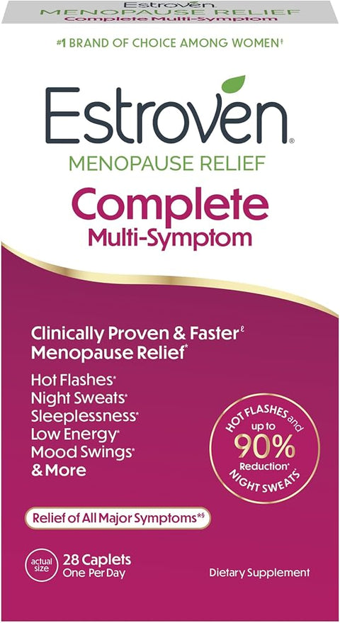 Estroven Complete Multi-Symptom Menopause Supplement for Women, 28 Count - Personal Care