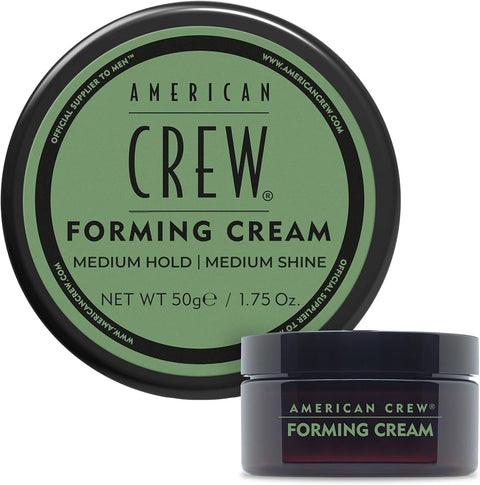 American Crew Men's Hair Forming Cream, Like Hair Gel (OLD VERSION), Medium Hold & Shine, 1.75 Oz - Moisturizer for Skincare - Beauty