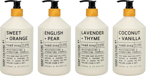 Home & Body Company Soap Culture 41 Hand Soap Collection 21.5 fl oz x 4 - Personal Care