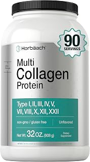 Horbaach Multi Collagen Protein Powder 32 oz | Grassfed Collagen Peptides