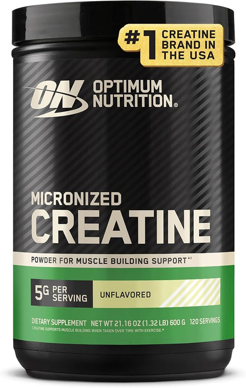 Optimum Nutrition Creatine Monohydrate Powder, Unflavored, 120 Servings - Personal Care