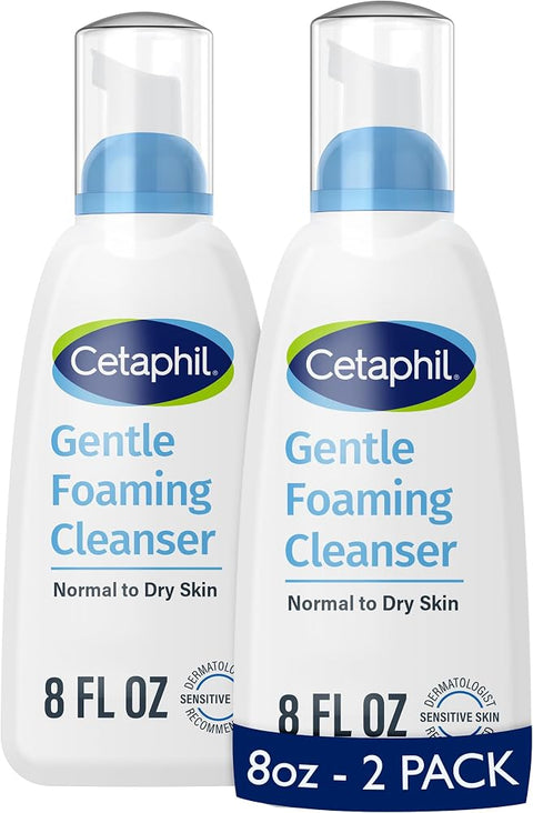 Cetaphil Oil Free Gentle Foaming Facial Cleanser, Sensitive Skin, 8oz - Personal Care