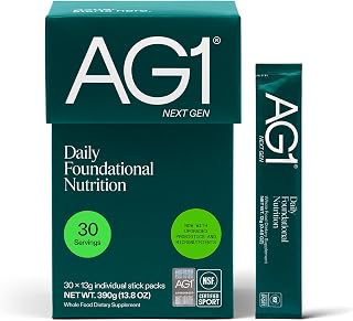 AG1 Next Gen Greens Powder Superfood and Multivitamin, Travel Packs 30 ct