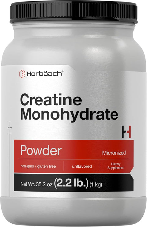Horbäach Creatine Monohydrate Powder | 2.2lbs (35.2 oz)