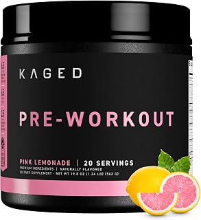 Kaged Original Pre Workout Powder | Pink Lemonade | 20 Servings