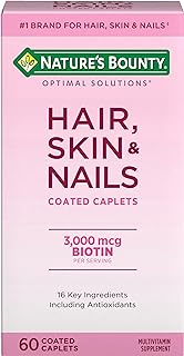 Nature's Bounty Optimal Solutions Hair, Skin & Nails Formula, 20 Servings