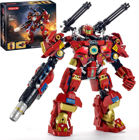 City Iron Warrior Mech Building Block Sets Robot Figure Model Kits