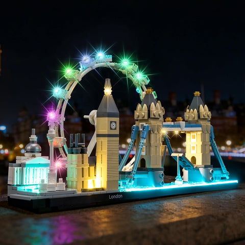 LED Lighting Compatible with LEGO Architecture London Skyline 21034,Light Kit Compatible with LEGO 21034, NOT Included The Model Set - JUST Lights