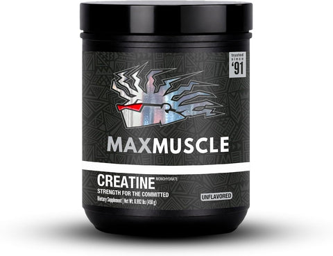 Max Muscle Ultra Pure Creatine Monohydrate Powder 5000 mg (5 Grams) | 3rd Party Purity Tested | 100% Micronized and Unflavored for Maximum Absorption | Keto Friendly | 8.8 Ounces | 50 Servings