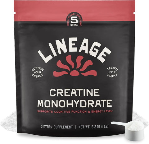 Lineage Provisions Creatine Monohydrate with Sea Salt, 90 Servings