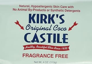 Coco Castile Bar Soap, Fragrance Free 4 oz - Personal Care