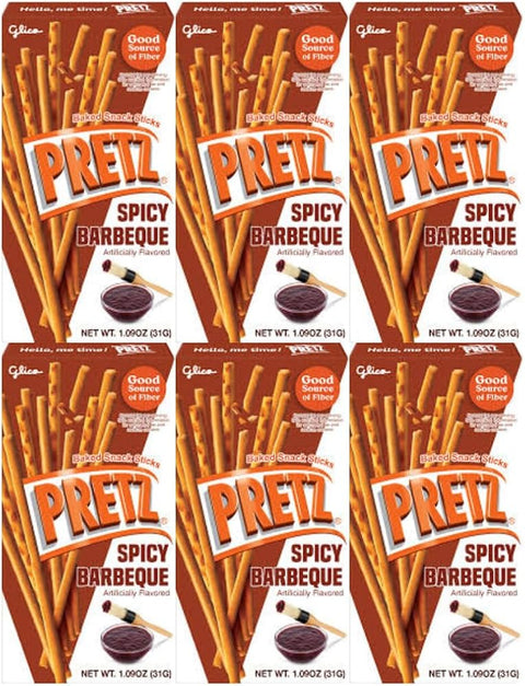Baked Snack Sticks Spicy Barbeque Flavor, 1.09 oz Each, 6 Pack – Crispy, Savory, and Perfect for On-the-Go Snacking