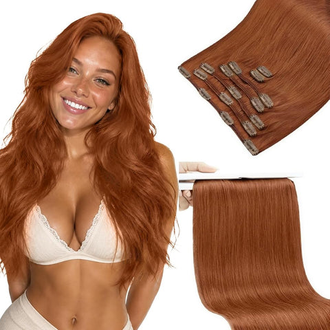 Sunny Hair Clip in Hair Extensions Real Human Hair 135g for Fuller Hair