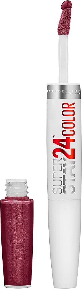 Maybelline SuperStay 24 2-Step Liquid Lipstick Makeup, Unlimited Raisin, 1 kit