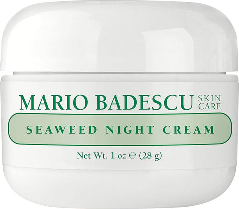 Mario Badescu Seaweed Night Cream for Women Anti Aging Oil-Free Moisturizer with Collagen & Sodium Hyaluronate, Ideal for Combination - Personal Care