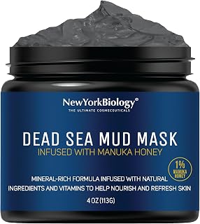 New York Biology Dead Sea Mud Mask for Face & Body, Manuka Honey - 4 oz - Personal Care