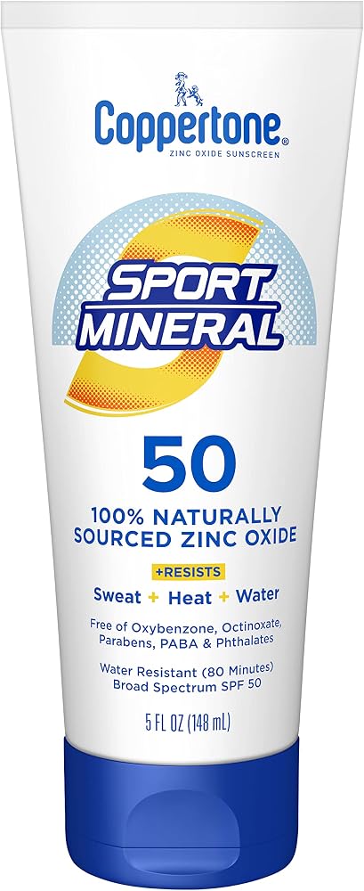 Coppertone Sport Mineral Sunscreen Lotion SPF 50, 5 FL OZ - Personal Care