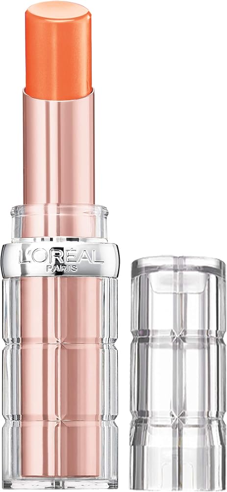 L’Oréal Paris Makeup Colour Riche Plump and Shine Lipstick, for Glossy, Radiant, Visibly Fuller Lips with an All-Day Moisturized Feel, Nectarine Plump, 0.1 oz.