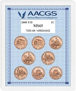 American Coin Treasures 2009P and D Lincoln Bicentennial Pennies Graded MS65