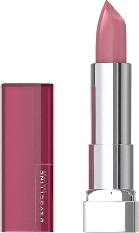 Maybelline Color Sensational Lipstick, Lip Makeup, Cream Finish, Hydrating Lipstick, Romantic Rose, Pink ,1 Count