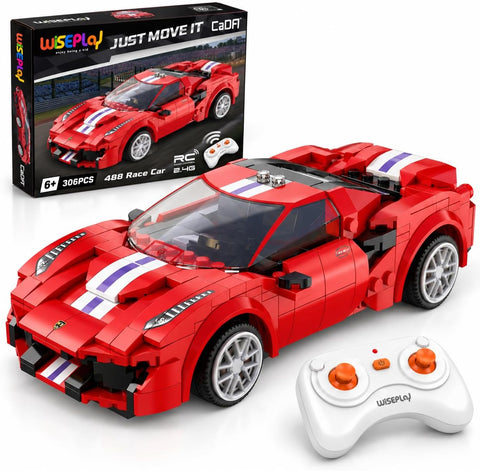 WISEPLAY Building Blocks RC Car Building Kit for Boys & Girls 8-12, STEM Remote Control Car Building Kit Gift