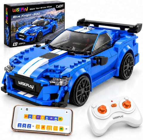 WISEPLAY Remote Control Car Building Set, Build Your Own RC Car Kit, STEM RC Car Building Kit for Boys & Girls