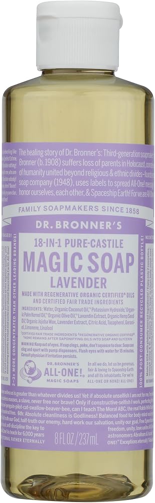 Dr Bronners Soap Liquid Castile Lavender, 8 Fl Oz - Personal Care