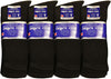 Falari Physicians Approved Diabetic Socks For Men Women Non-Binding Loose Top Wide Crew Length (, Black, 10-13) - Personal Care