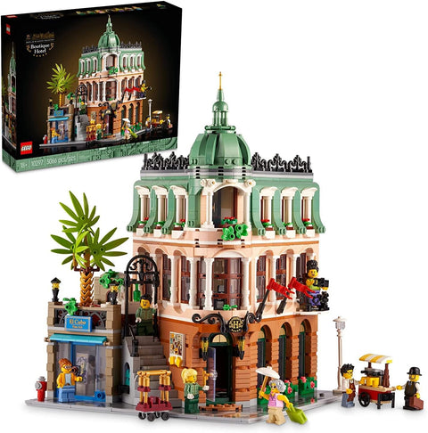 LEGO Icons Boutique Hotel Model Kits - Bedroom or Office Decor for Men & Women, Ages 18+ - Building Blocks for Adults for Display - Gift Idea - 10297